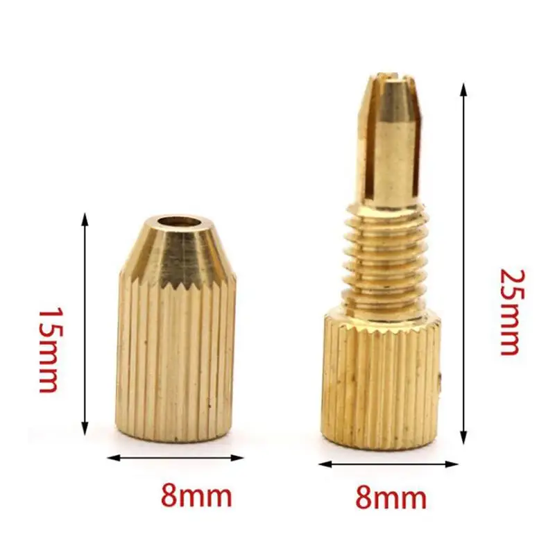 WINOMO Mini Copper Drill Chuck Drilling Adapter Converter Self-Lock Adaptor To Hold 0.8-1.1mm Drill Bits Converter Tool WINOMO Mini Copper Drill Chuck Drilling Adapter Converter Self-Lock Adaptor To Hold 0.8-1.1mm Drill Bits Converter Tool