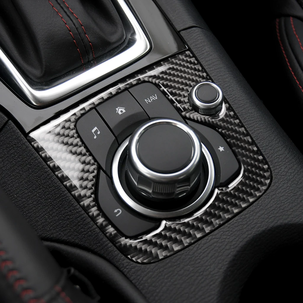Подходит для Mazda 3 Axela- Автомобильный Центр управления шестеренкой, панель переключения передач, декоративная накладка из углеродного волокна, накладка, Внутренняя 3D наклейка