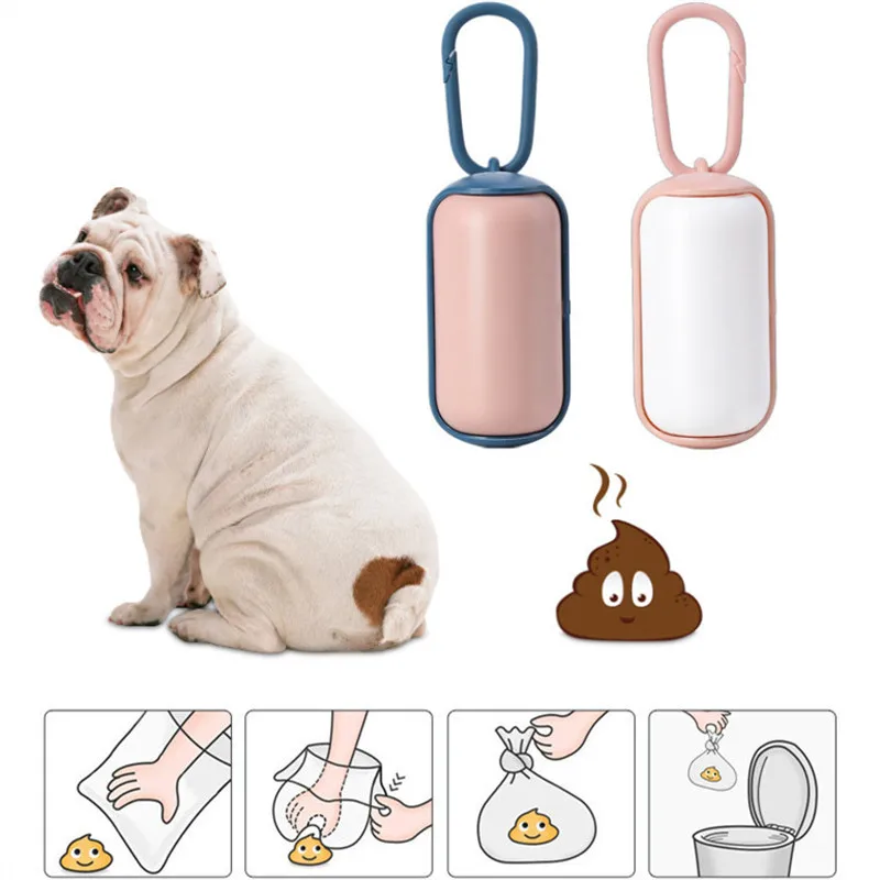 Dadugo-dispensador de Bolsa para popó de residuos para perros, bolsa de basura de seguridad ambiental para exteriores, envío directo