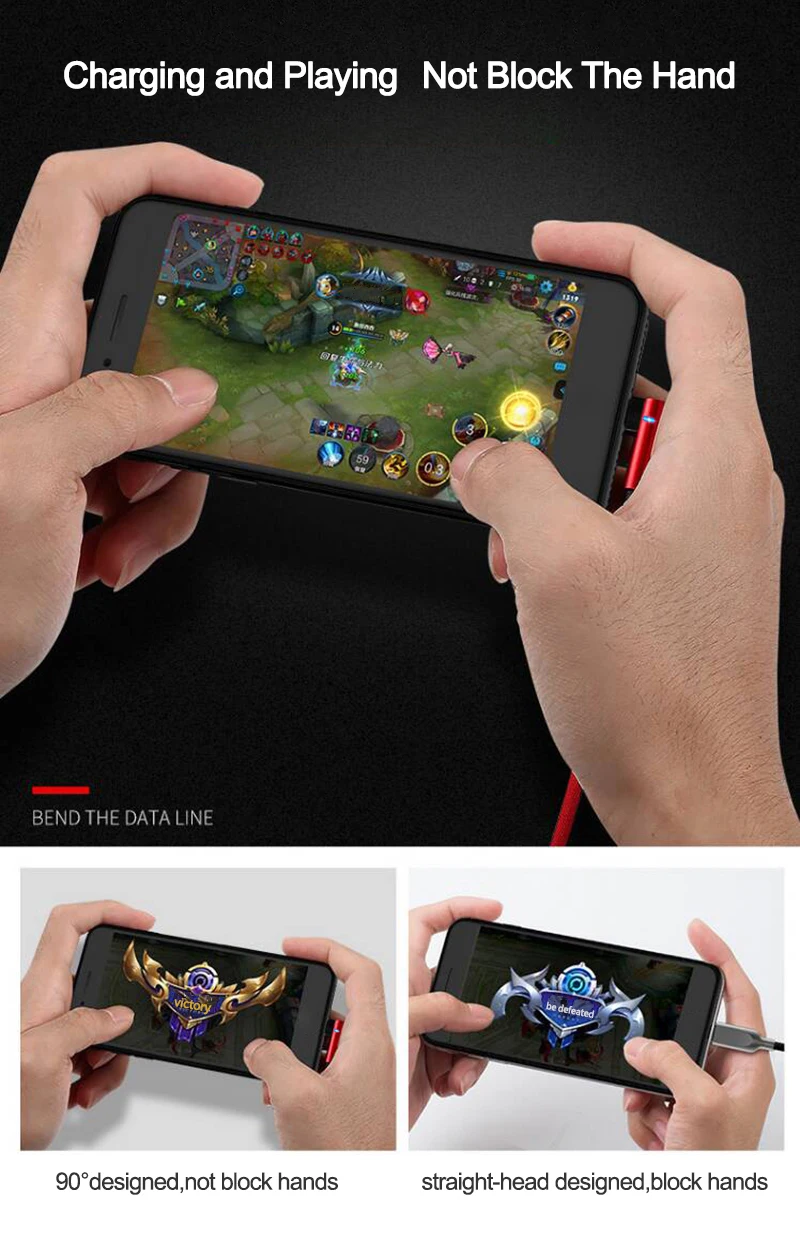 Кабель Micro USB PHOMAX светодиодный кабель для быстрой зарядки и передачи данных Samsung s9