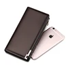 Genuine Leather Clutch Bag Wallet Long Men Phone Purse Business Card Holder Zipper&Hasp High Quality Brand Large capacity 2020 5