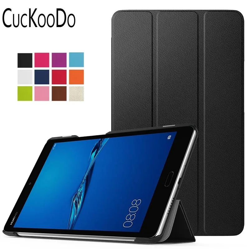CucKooDo тонкий смарт корпус Стенд чехол для huawei MediaPad M3 Lite 8 0 дюймов планшет с