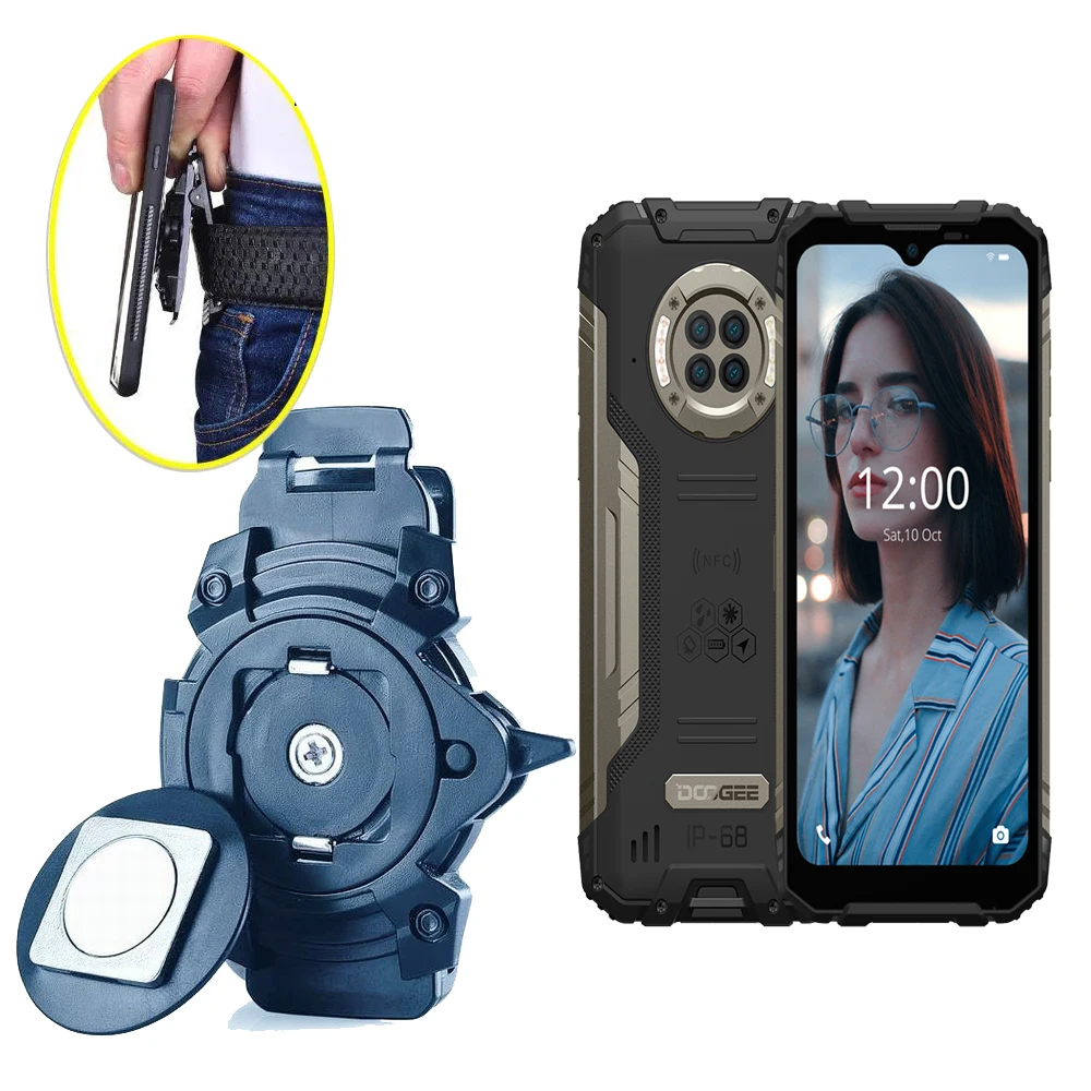 Outdoor Belt Waist Clip Accessory On Phone Holster Case Over for DOOGEE S96 Pro S88 S59 S90 X95 N20 N30 S95 | Мобильные телефоны и