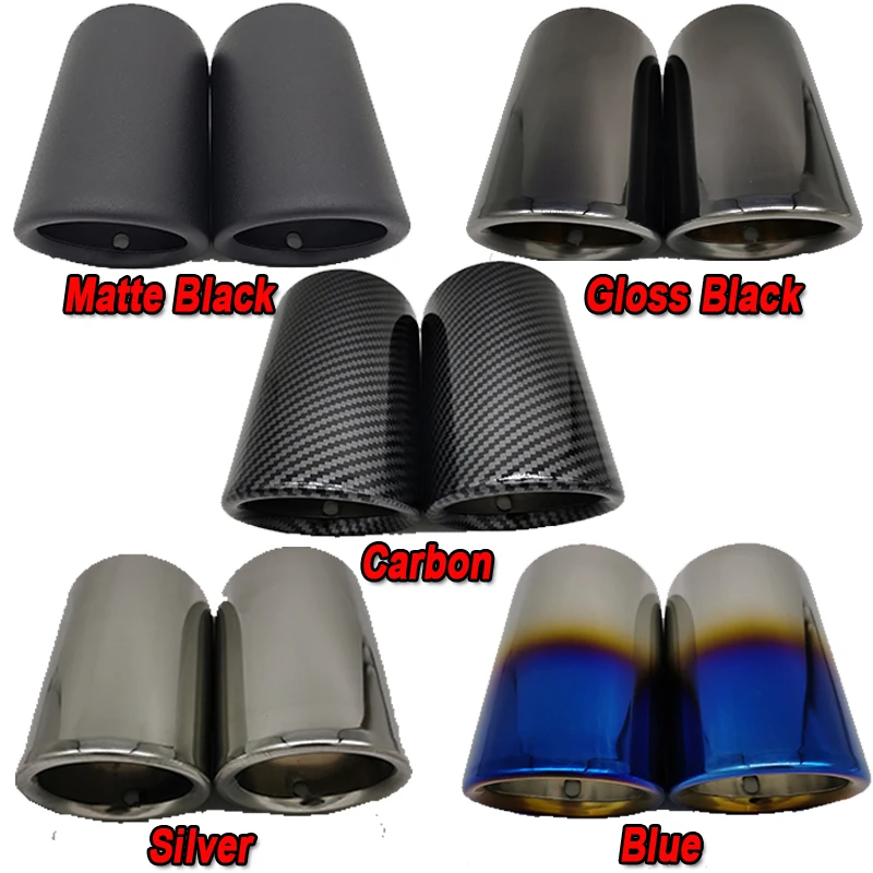 

For Volkswagen VW Passat B7 CC Tiguan 2020 2019 2018 2017 2016 11-15 Car Exhaust Pipe Muffler Tip Cover Car-Styling Accessories