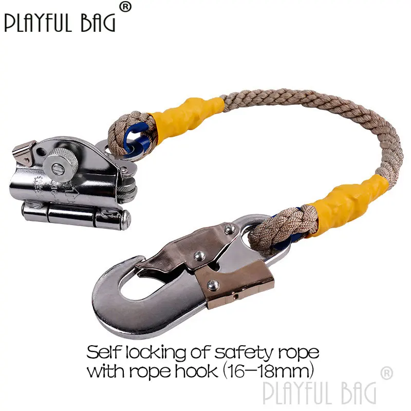 OutdoorconstructionSelflockingdeviceofsafetyropeFallarrestorNylonropefallpreventer