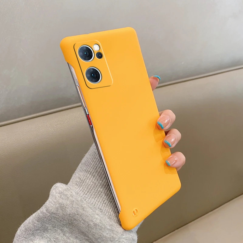 Matte Frameless Phone Case For Oppo Reno Series Slim Shockproof_voghion.com
