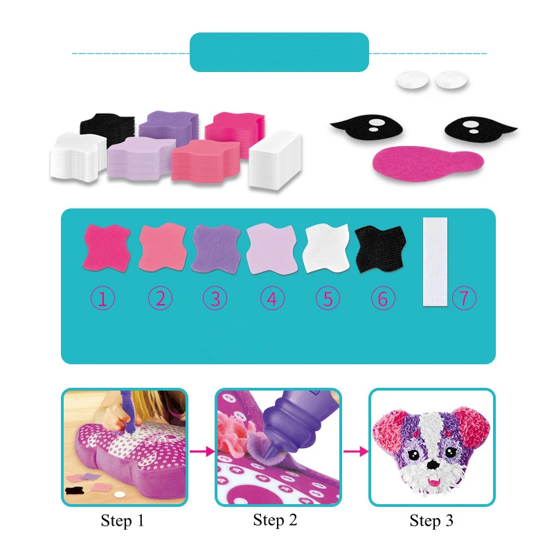 DIY Material Package Making Children Pillow Toys Handmade Animal Unicorn Creative Plush Toys Parent-Child Interative Toys