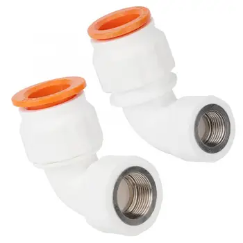 

3Pcs PPR Plastic Water Pipe Adapter Elbow Connector Fitting Accessories for PPR PE PVC Water Pipes Female Thread