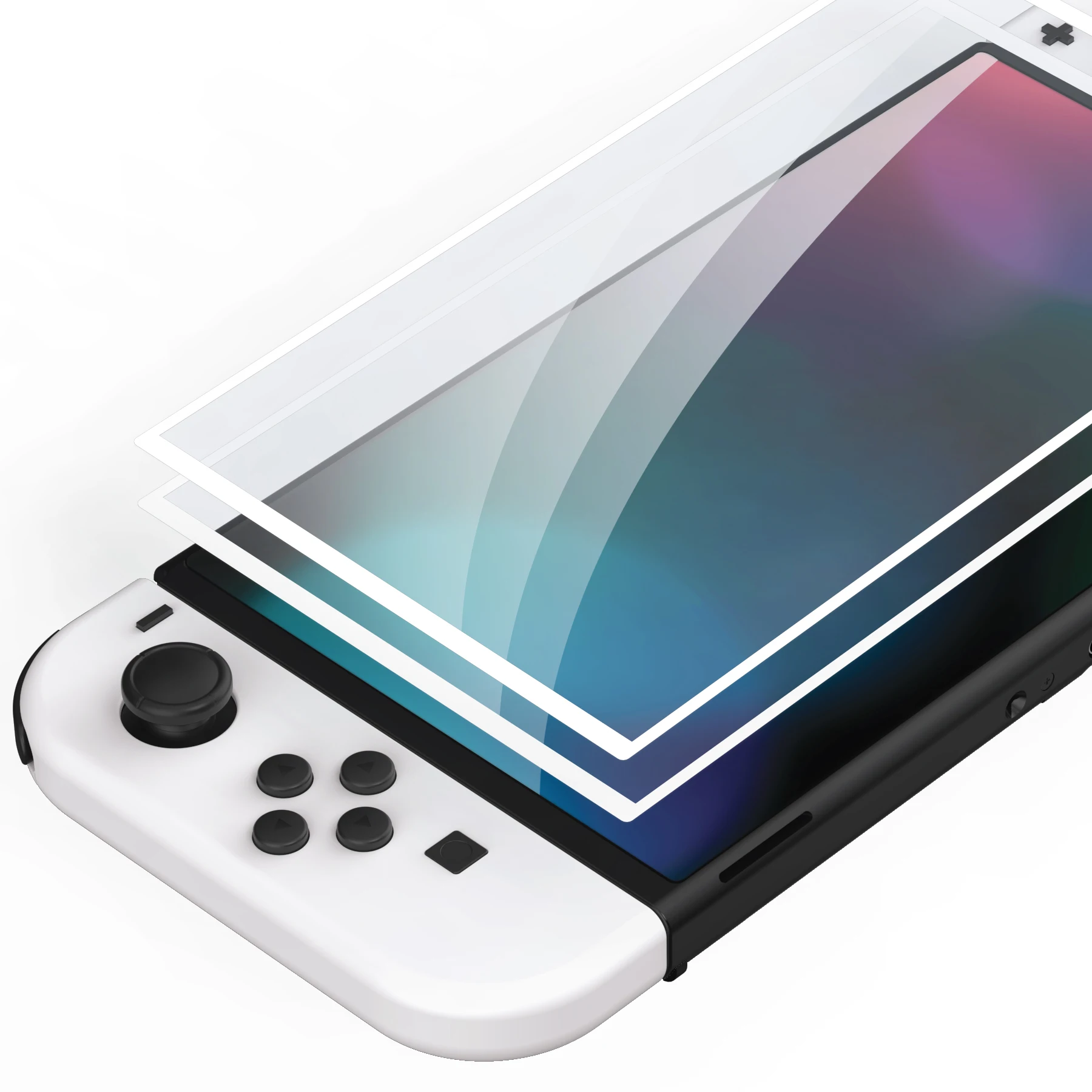 Tempered Glass Oled Switch White White Switch Screen Protector Anti