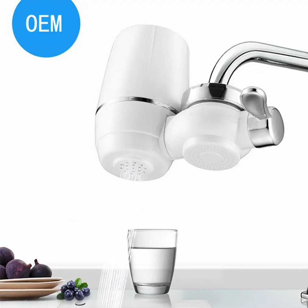 

Mini Tap Water Purifier Kitchen Faucet Washable Ceramic Percolator Water Filter Filtro Rust Bacteria Removal Replacement