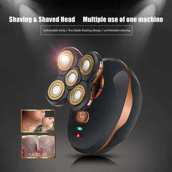 

Razor Shaving Head Machine Five Cutter Head Rechargeable Waterproof Washing Beard Knife Home Bathroom 6 Sets #YL5