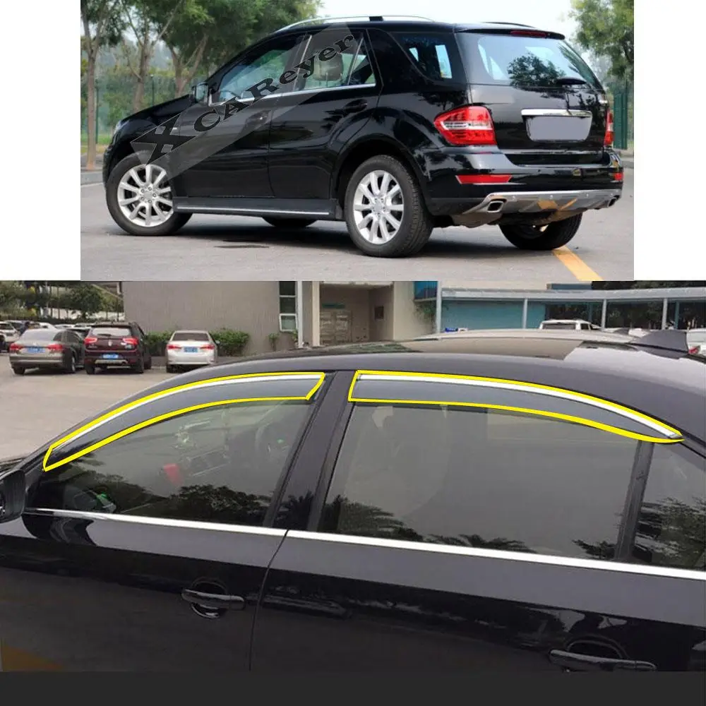 Car Sticker Window Glass Wind Visor Rain/Sun Smoke Guard Vent Protector