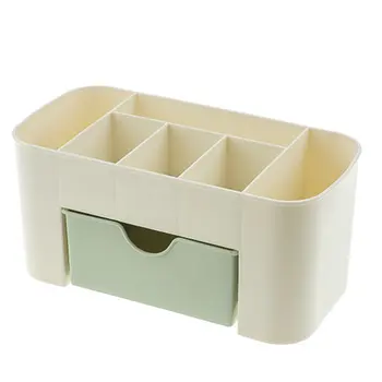 

PP Plastic Cosmetic Storage Box Multifunction Desktop Storage Boxes Drawer Organizers Makeup Stationery Storage Organizer 1PC