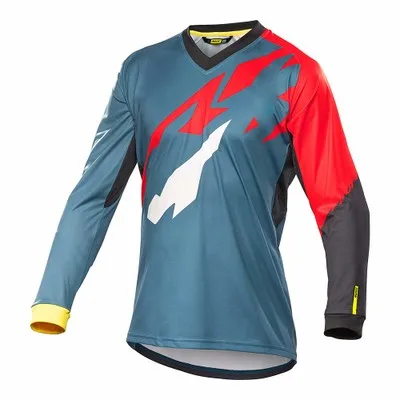 Jersey 10 Футболка с длинным рукавом для горного велосипеда MX DH Mtb, одежда для велоспорта, велосипедная одежда для мотокросса, Майо - Цвет: Jersey 10