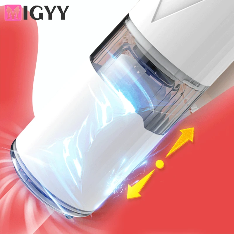 Advanced Telescopic Male Masturbator With Pump And Vibrator_voghion.com
