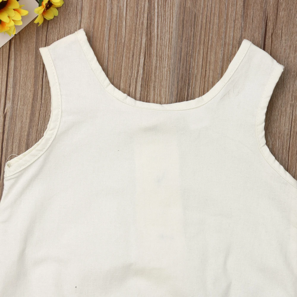 0-18 Months Summer Newborn Baby Girl Boy Clothes Cotton&linen Romper Bodysuit Outfits Set