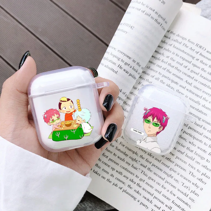 Чехол для наушников saiki k с японским аниме катастрофическая жизнь Apple iPhone зарядный