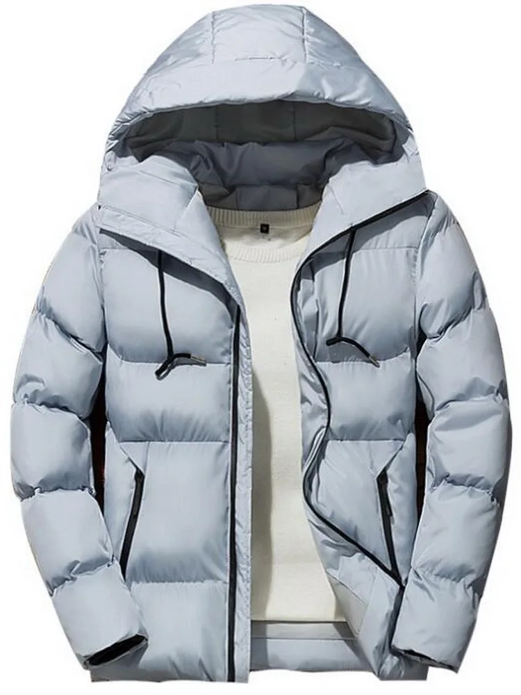 Fashion Winter Men Parka Outerwear High Quality White Duck Thick Down Jacket men coat Snow parkas male Warm Brand Coat