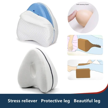 

Orthopedic Knee Leg Wedge Pillow Memory Leg Pillow Knee Support Cushion Sleeping Pillows for Pregnant Women Side Legging Pillow