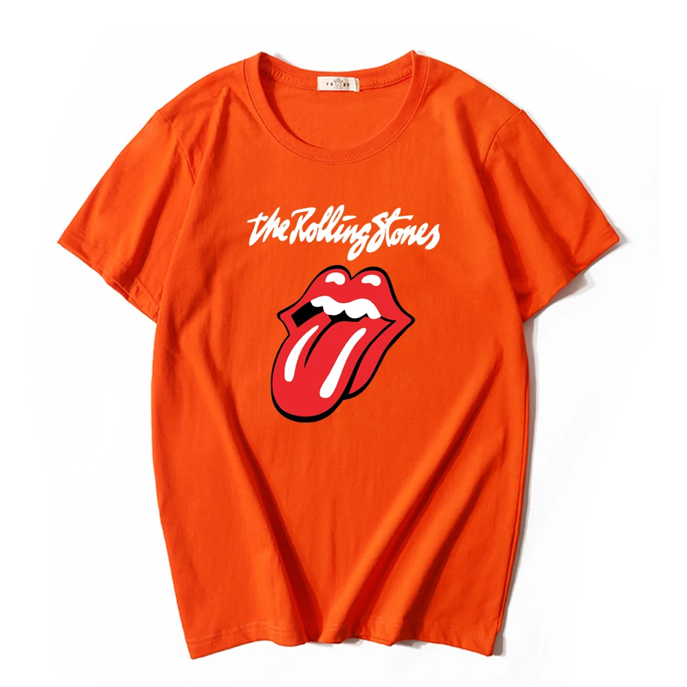 The Rolling Stones Women Men T-shirt Unisex Daily Short Sleeve Summer Graphic O-Neck Tees Tops Camisetas De Mujer Harajuku t shirt palm angels Tees