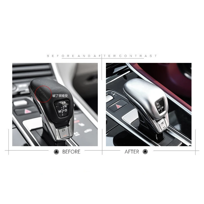 ABS Автомобильная консоль рукоятка рычага переключения передач Накладка для Porsche New Panamera
