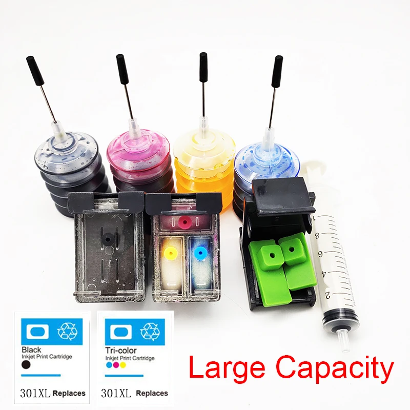 Vilaxh For hp 301 for xl Ink Cartridge Deskjet 1050 2050 2510 3000 3050 3052 3054 3540 1510 2540 Envy 4500 5530 4630 | Компьютеры и