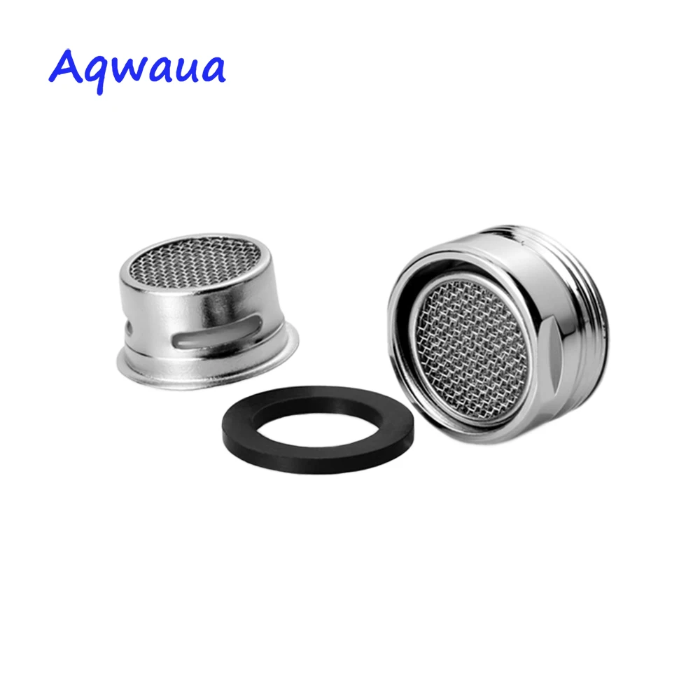 Aqwaua-grifo accesorios de baño aireador de 20MM, grifo de rosca macho SUS304, caño de flujo completo, filtro burbujeador de acero inoxidable