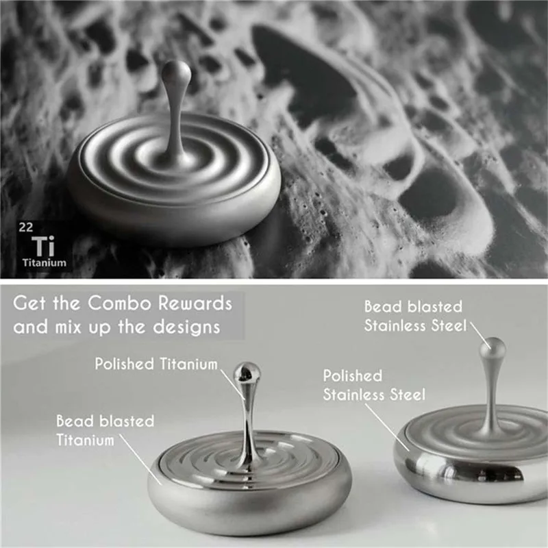 Hand twist top Spinning Top Rotating Magnetic Decoration Desktop Droplets Spiner Toys Gifts toys for children #3D06 (4)
