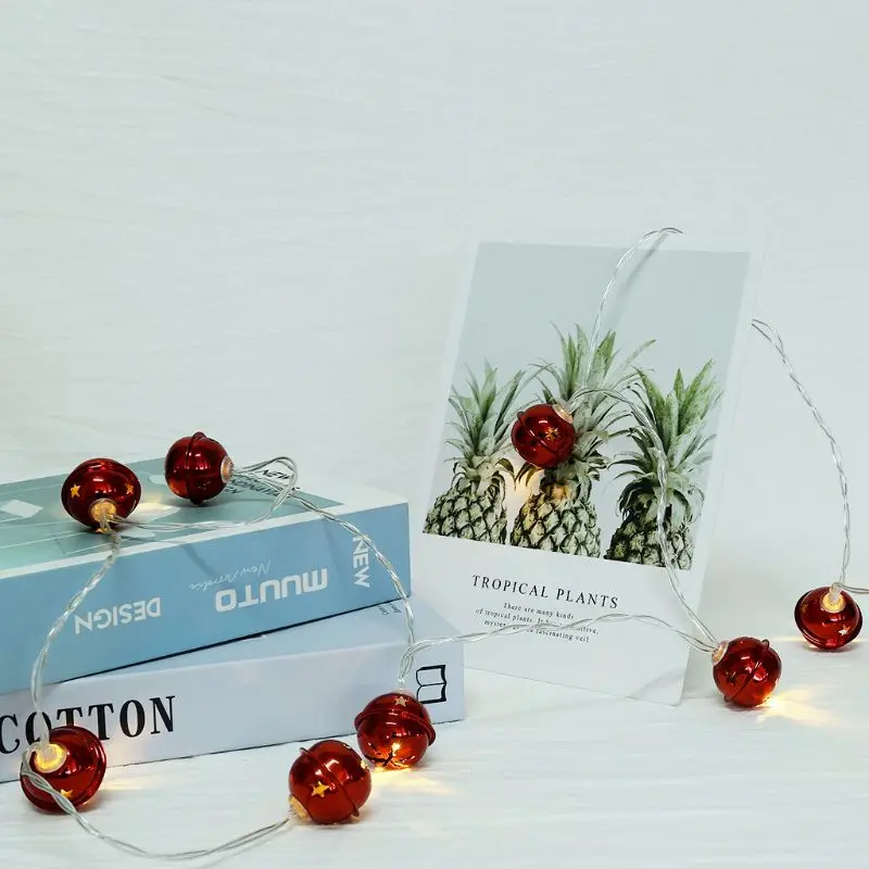 

10 LED Jingle Bells Decorative String Lights Night Lamp Christmas