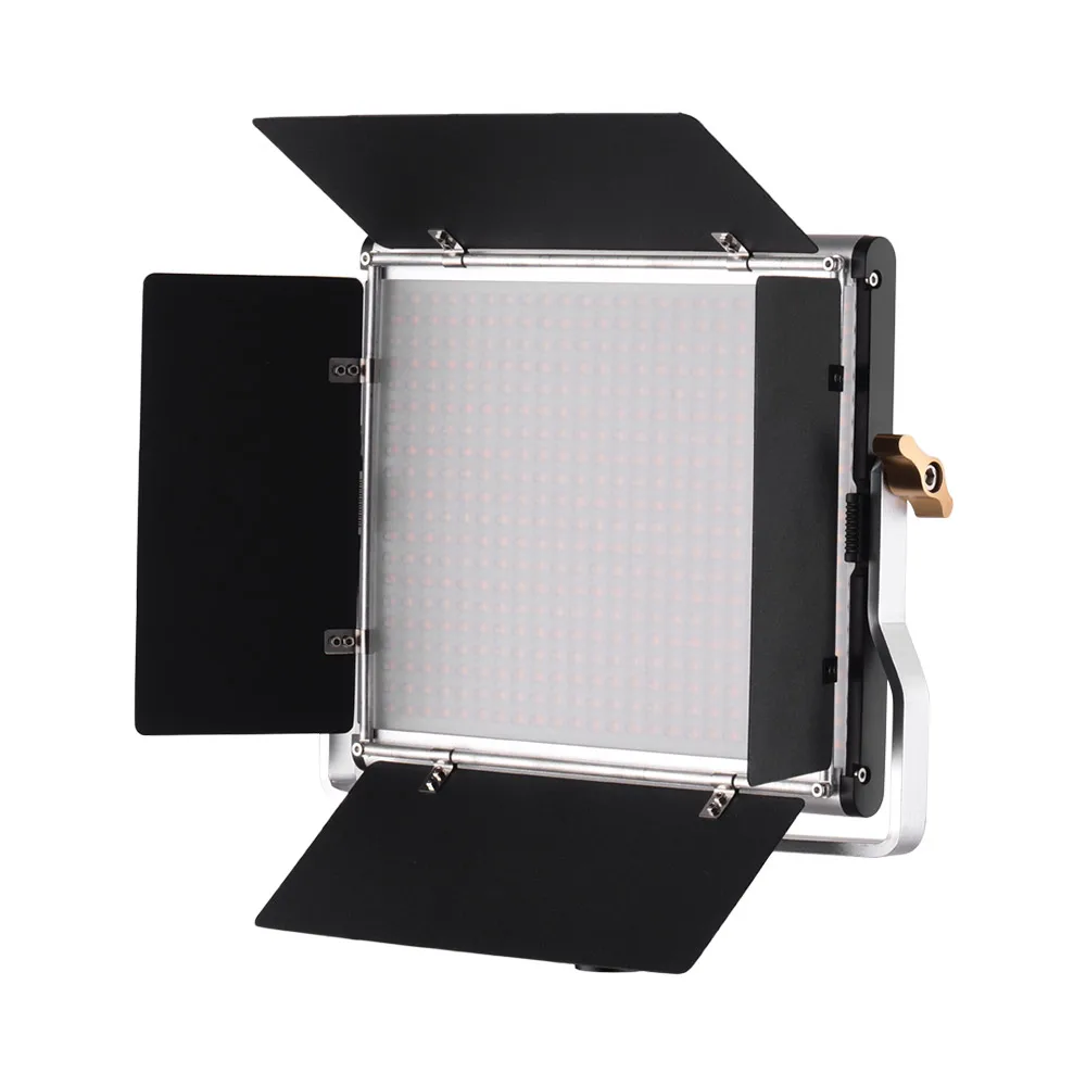 Andoer светодиодный видео-светильник, панель, заполняющая лампа с дверью сарая, регулируемая яркость 3200 K-5600 K, цветовая температура для видеосъемки