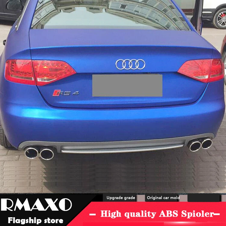 Для Audi A4 S4 Body kit спойлер 2009-2012 для RS4 ABS задний передний бампер диффузор защитные