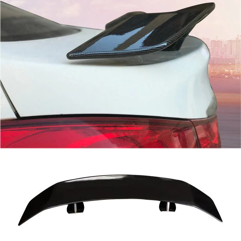 Universal spoiler car wing racing sedan wings tail car exterior trim abs  spoilers gt carbon fiber tail wing car accessories