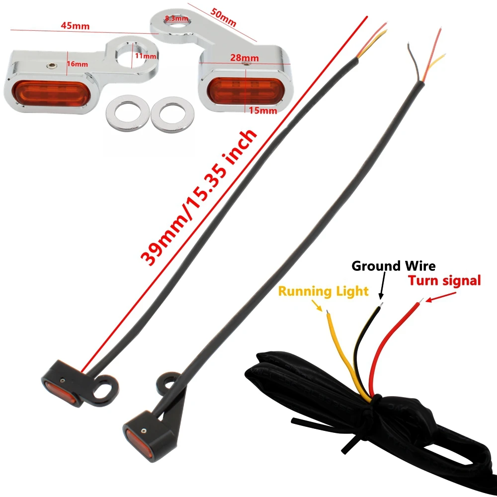 Motorcycle Mini LED Turn Signal Light Running Indicator Lamp For Harley Sportster XL 2004-1200 883 72 48 Roadster motorcycle accessories