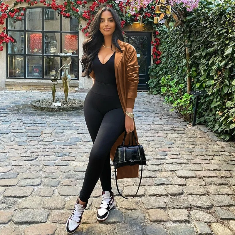 Рисунок 4 - Женский Длинный тренчкот из искусственной кожи