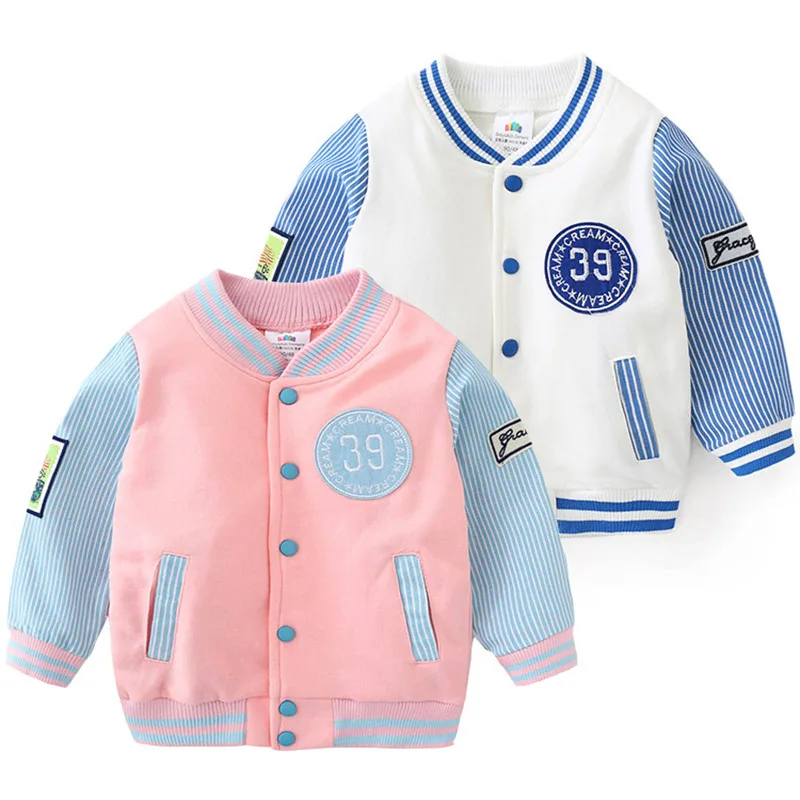 Spring Autumn New Fasion 2 3 4 6 8 10 Year Kid's Clothing Children Patchwork Long Sleeve Baby Baseball Coat Jacket For Boys
