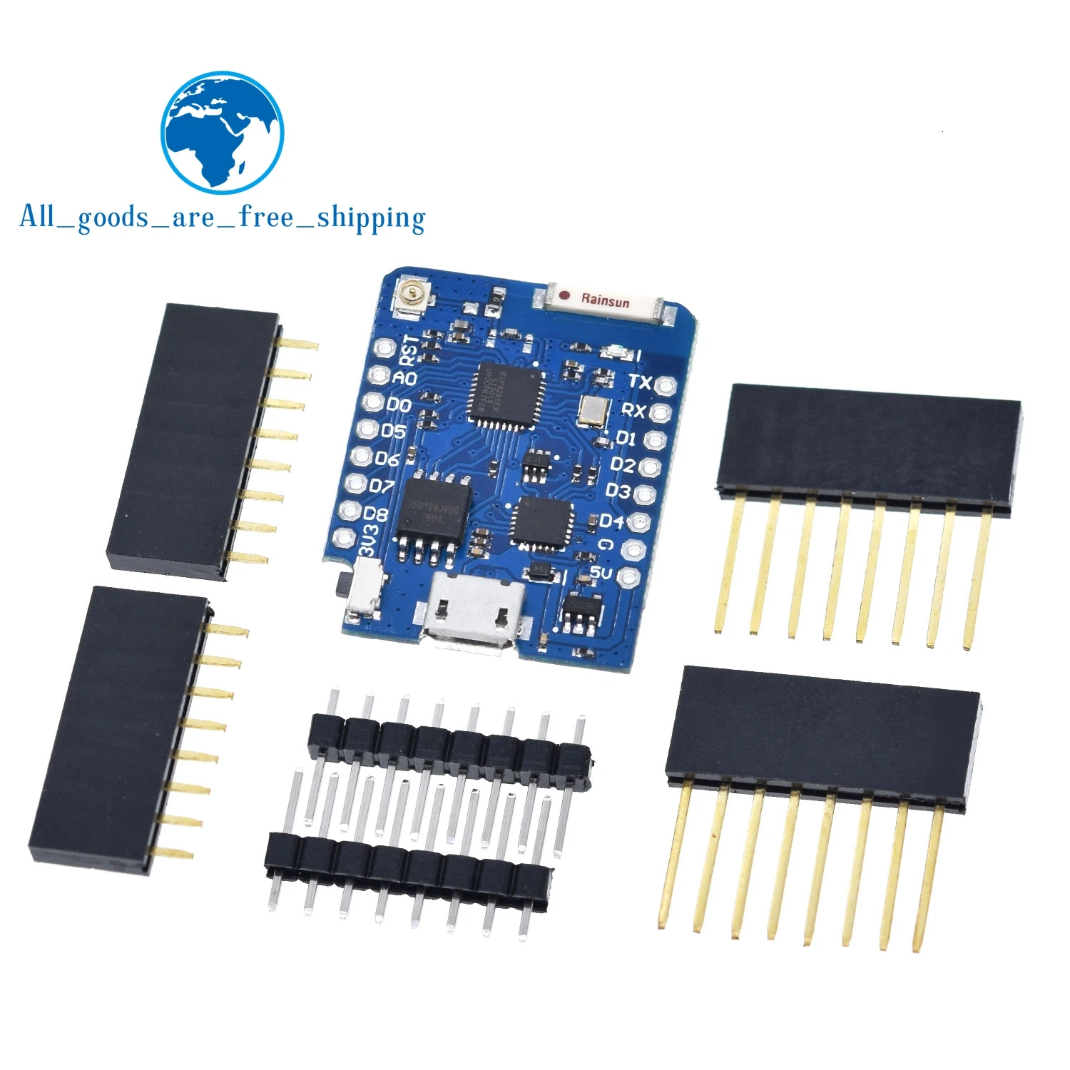

TZT D1 mini Pro - 16M bytes external antenna connector ESP8266 WIFI for WEMOS