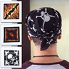 Multifunction Square Scarf Neckerchief Headwear Printed Skull Paisley Geometric Hip Hop Hairband Bandanas Women Men Headband 1