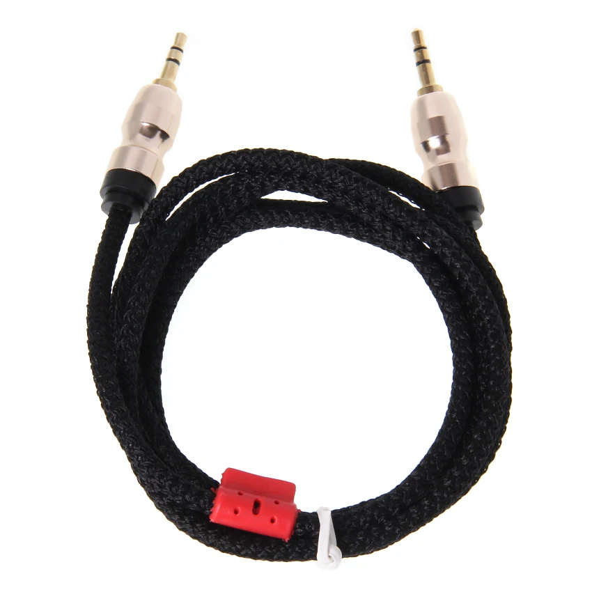 Jack Audio Cable Jack 3 5 Mm Male To Male Cloth Audio Aux Cable for IPhone Car Headphone Speaker Wire Line Aux Cord 30pcs lot