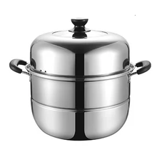Суповый горшок из нержавеющей стали, пароварка, пароварка, суповый горшок, двойная газовая, индукционная плита, пароварка, мгновенный горшок