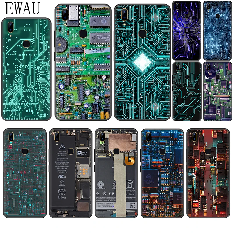 EWAU монтажная плата силиконовый чехол для телефона для VIVO Y53 Y55s Y81s Y79 V9 V11 V15 Pro Y69 Y71 Y91C Y93 Y66 X9s Z5X