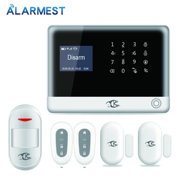 English/Russian/Spanish/Nederland WIFI GSM Home Burglar Security Alarm System Motion Detector APP Control yobang security english russian spansih voice prompt sim home security wifi gsm alarm system app remote control