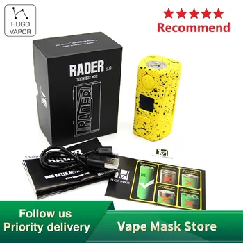 

Original Hugo Vapor Rader ECO Box MOD 200W Max Output Light-weight Box mod with ABS&PC Material E-cigarette Vape VS Rader Mage