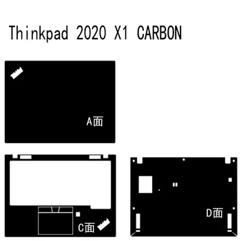 

Laptop Carbon fiber Vinyl Skin Sticker Cover For Lenovo ThinkPad X1 Carbon 8th Gen 2020 release