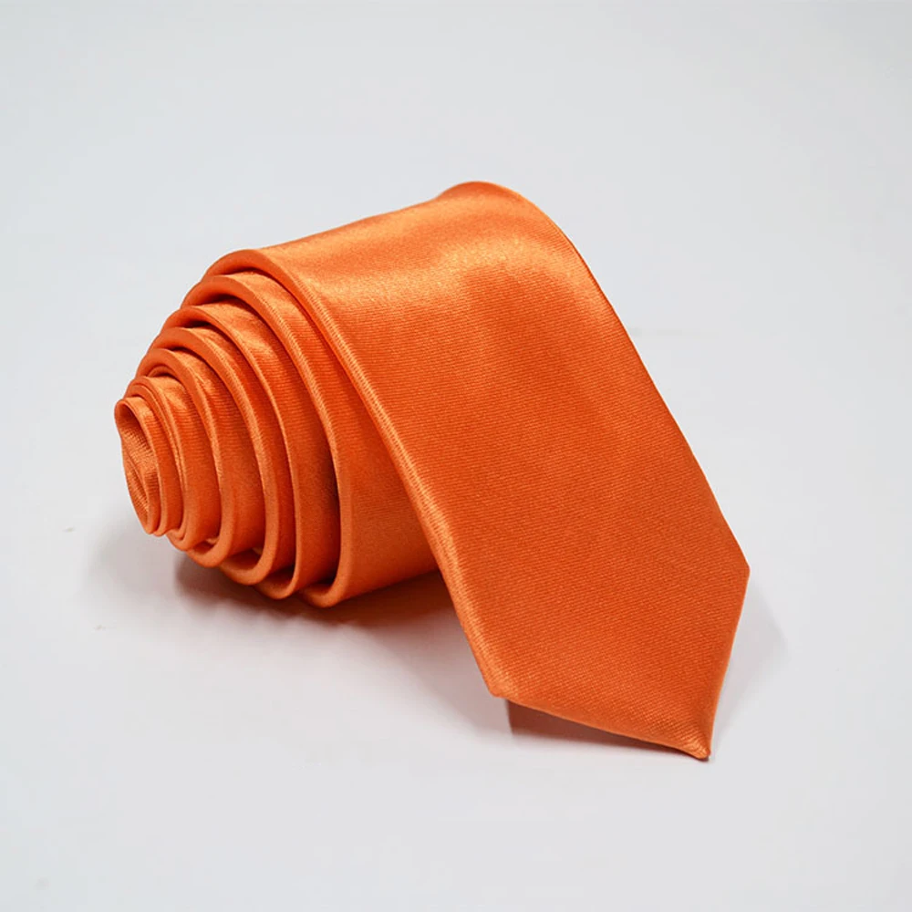 Однотонный галстук-бабочка 6 см, тонкая версия галстуков для мужчин - Цвет: AT 7