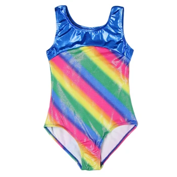 

Girls Stretchy One Piece Gymnastic Leotard Sleeveless Ballet Unitard Costume