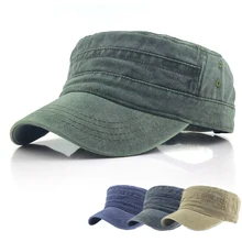 And Mens Caps For Men Washed Flat Hats Fitted Military Adjustable Cap Winter Warm Thicker Vintage Hat Classic Top