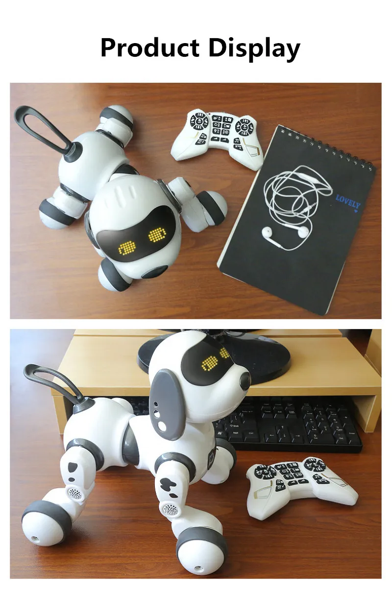 Child Educational Learning Toy RC Robot Electric Smart pet Dog LED Light Gesture Sensing Dialogue Singing Dancing Robot pet Dog 5