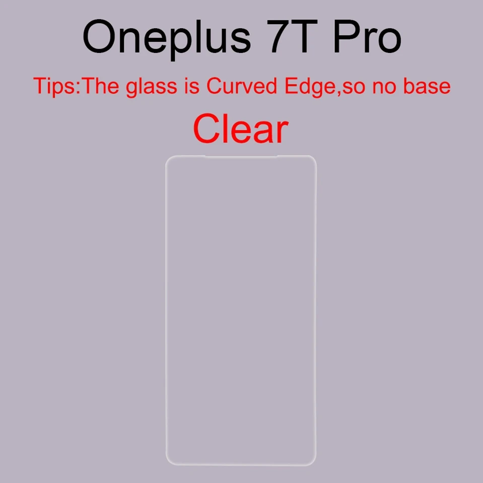 7T Pro - Clear 6D закаленное стекло для One Plus Oneplus 7T Pro 1+ 7T чехол Oneplus6t Oneplus7 стекло для Oneplus 7 pro 6t 5t 6 5 Защита экрана - Цвет: 7T Pro - Clear