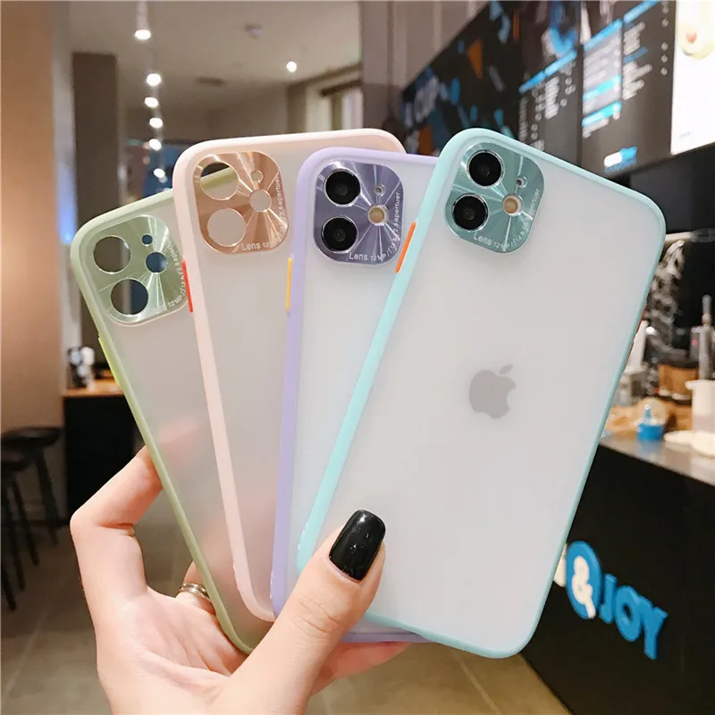Защитный чехол Ottw для iPhone 11 Pro Max X XR XS 7 8 Plus простой матовый прозрачный жесткий из