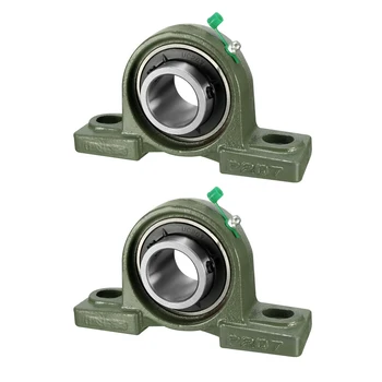 

uxcell 1pcs 2pcs UCP Pillow Block Bearing 12mm/15mm/17mm/20mm/25mm/30mm Bore Diameter Cast Iron/Chrome Steel Set screw Lock